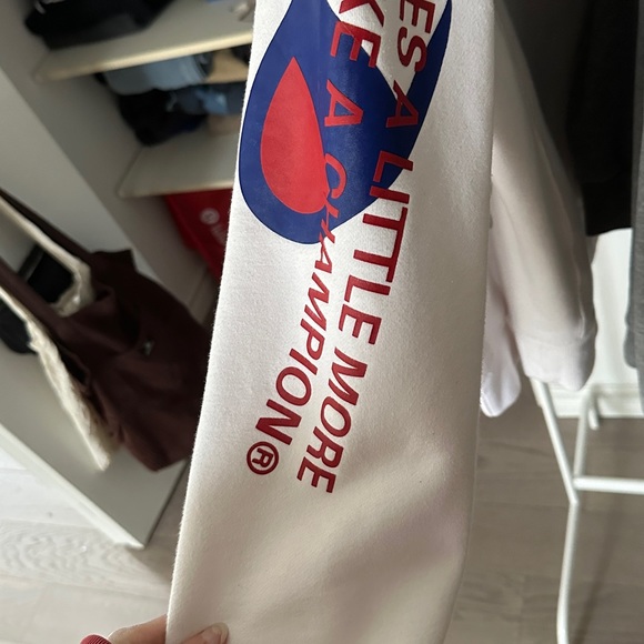 blue and white champion hoodie - Picture 2 of 3